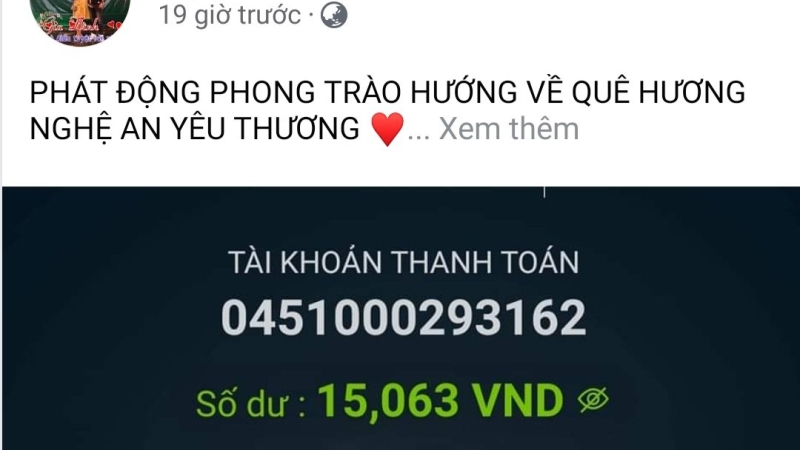 PHÁT ĐỘNG PHONG TRÀO HƯỚNG VỀ QUÊ HƯƠNG NGHỆ AN YÊU THƯƠNG